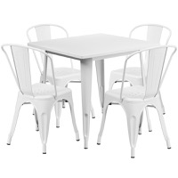 Metal Colorful Table and Chair Sets