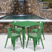 Metal Colorful Table and Chair Sets