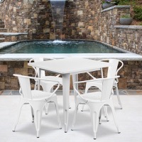 Metal Colorful Table and Chair Sets
