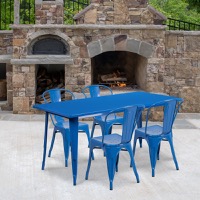 Metal Colorful Table and Chair Sets