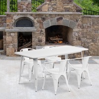 Metal Colorful Table and Chair Sets