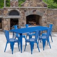 Metal Colorful Table and Chair Sets