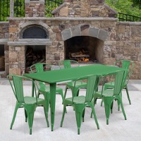 Metal Colorful Table and Chair Sets