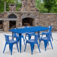 Metal Colorful Table and Chair Sets