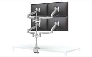 ESI Evolve Flat Panel Display Four Monitor Arms
