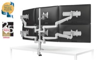 ESI Evolve Flat Panel Display Four Monitor Arms