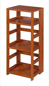 Flip Flop 34" High Square Folding Bookcase - Cherry