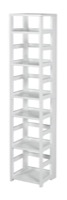 Flip Flop 67" High Square Folding Bookcase - White