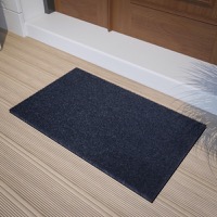 Harbold - Contemporary 18" x 30" Coir Entryway Doormat - Navy