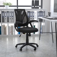 Sam - Contemporary Task Office Chair - Black Mesh