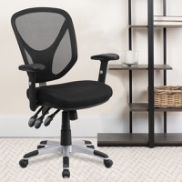 Sam - Contemporary Task Office Chair - Black