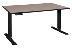 Esteem 66" Height Adjustable Power Desk - Beige