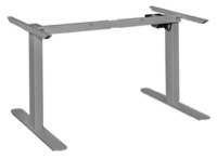 Esteem Height Adjustable Power Base Left for 48-72" Table Tops - Grey