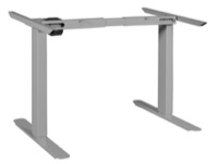Esteem Height Adjustable Mobile Power Base for 36-60" Table Tops  -  Grey