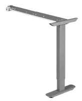 Esteem Height Adjustable Right Return Mobile Power Base for 30-60" Table Tops  - Grey