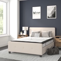 Upholstered Platform Bed/Mattress Sets