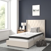 Upholstered Platform Bed/Mattress Sets