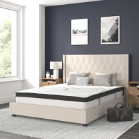 Upholstered Platform Bed/Mattress Sets