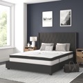 Upholstered Platform Bed/Mattress Sets