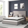 Upholstered Platform Bed/Mattress Sets