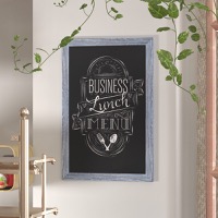Canterbury - Vintage 24 x 36 Wall Mount Magnetic Chalkboard - Blue