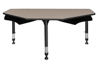 Classroom Table - I-Promise 60" 2 Student Desk with Book Storage