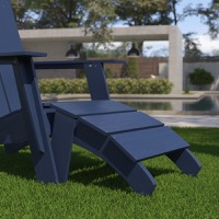 Sawyer - Modern Adirondack Ottoman - Navy