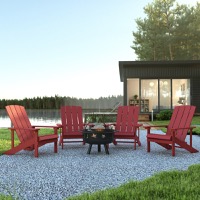 Outdoor Bundle - Adirondack Chairs, Fire Pit