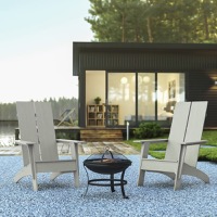 Outdoor Bundle - Rocking Chairs and Fire Pit