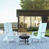 Outdoor Bundle - Rocking Chairs and Fire Pit