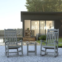 Patio Bundle - Rocking Chairs and Side Table