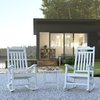Patio Bundle - Rocking Chairs and Side Table