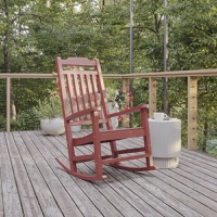 Winston - Red Poly Resin Rocking Chair - Red