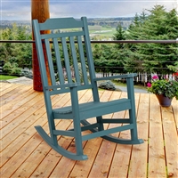 Winston - Teal Poly Resin Rocking Chair - Teal