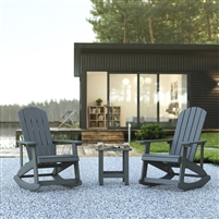 Outdoor Bundle - Rocking Chairs, Side Table