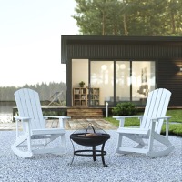 Outdoor Bundle - Rocking Chairs and Fire Pit