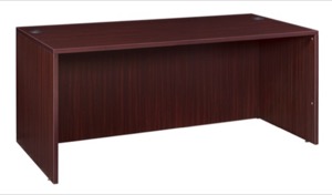 Legacy 66" Desk Shell - Mahogany