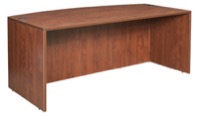 Legacy 71" Bowfront Desk Shell - Cherry