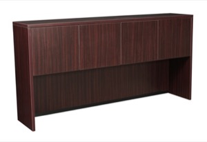 Legacy 71" 4-Door Hutch - Mahogany