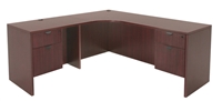 Regency Legacy Credenza - 71" L-Shape, Left Corner,  Double File Cabinets