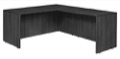Legacy 60" L-Desk Shell with 47" Return Shell - Ash Grey