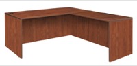 Legacy 66" L-Desk Shell with 47" Return Shell - Cherry