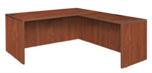 Legacy 66" L-Desk Shell with 47" Return Shell - Cherry