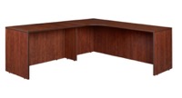Legacy 71" Left Corner Credenza Shell with 47" Return Shell - Cherry