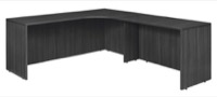 Legacy 71" Right Corner Credenza Shell with 47" Return Shell - Ash Grey