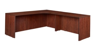 Legacy 71" Right Corner Credenza Shell with 47" Return Shell - Cherry
