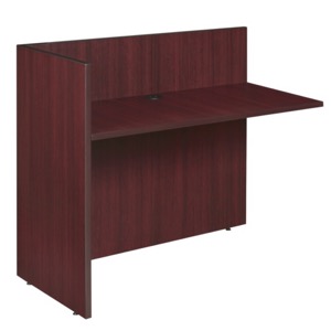 Legacy Reception Desk Return Shell - Mahogany