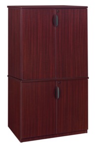 Legacy 29" Storage Cabinet with 35" Storage Cabinet - Mahogany
