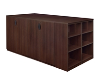 Regency Legacy - Stand Up Station - 4 Storage Cabinets with Bookcase End