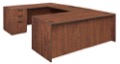 Legacy 71" Double Full Pedestal U-Desk - Cherry